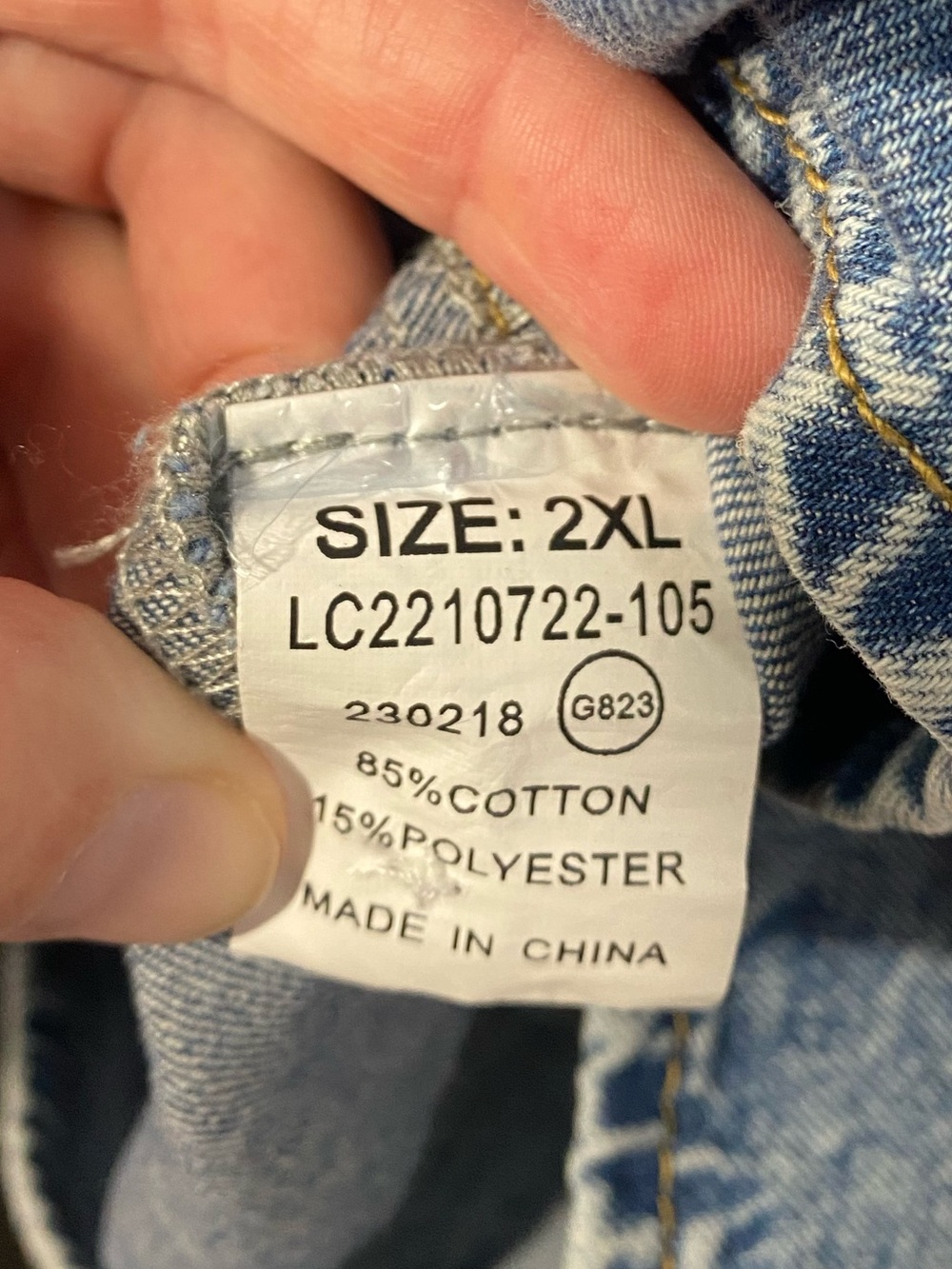 4/$16 Denim Style Dress - Picture 3 of 4